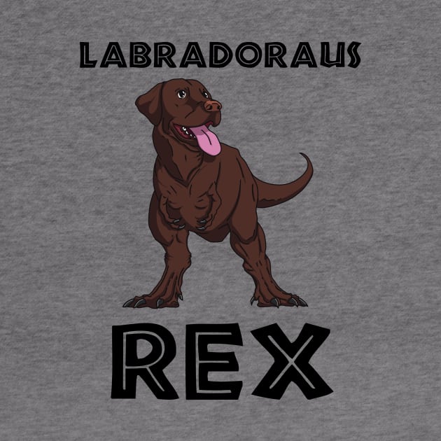 Labrador Dinosaur (black) by Lucky Yucca